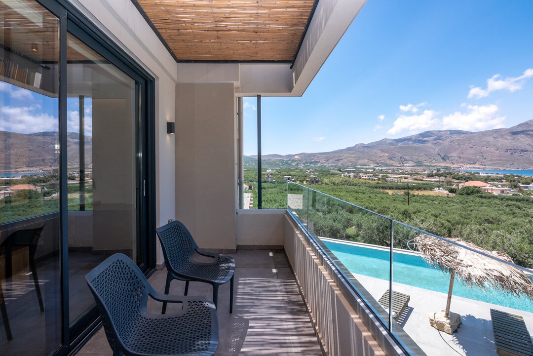 Additional bedroom with matching design and comfort at Nusa Falassarna villa, Crete