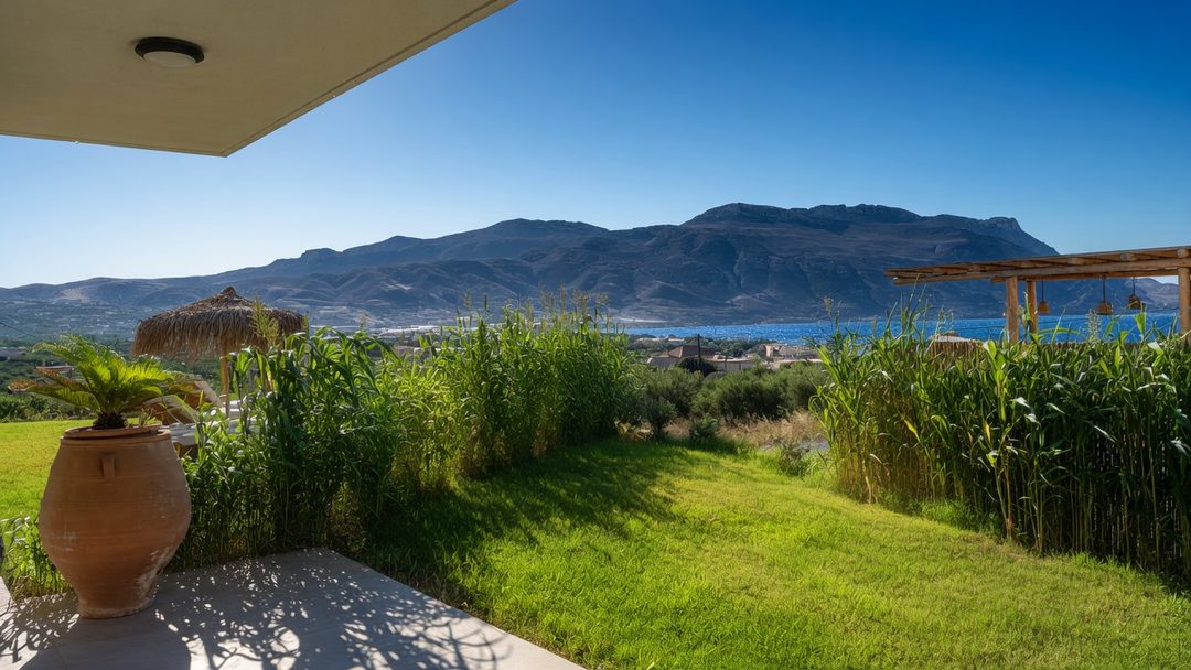 Panoramic sea and mountain views from NUSA Balos